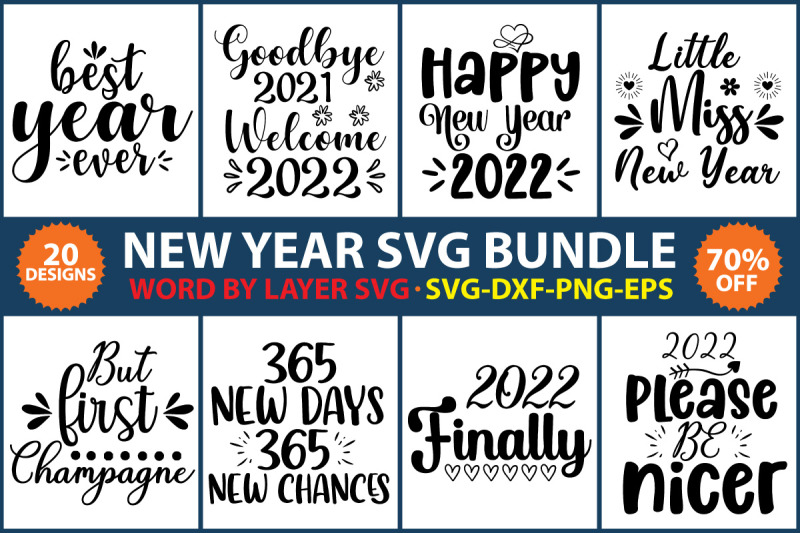 new-year-svg-bundle