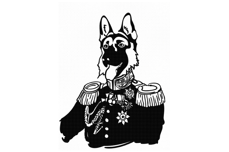 german-shepherd-royal-army-dog-svg