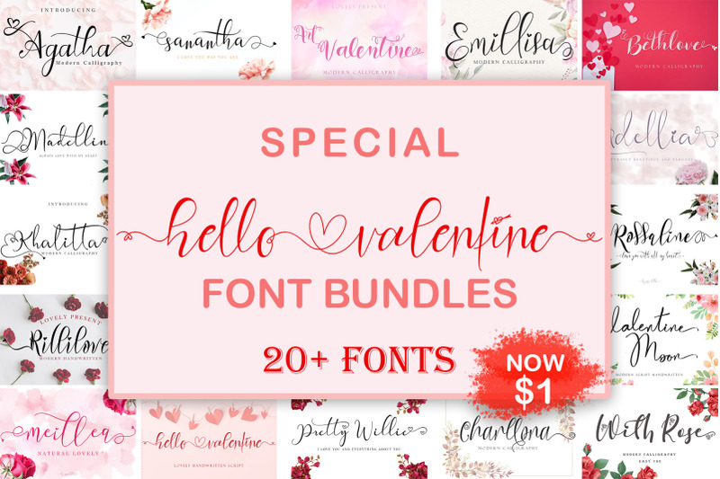 special-hello-valentine-font-bundles