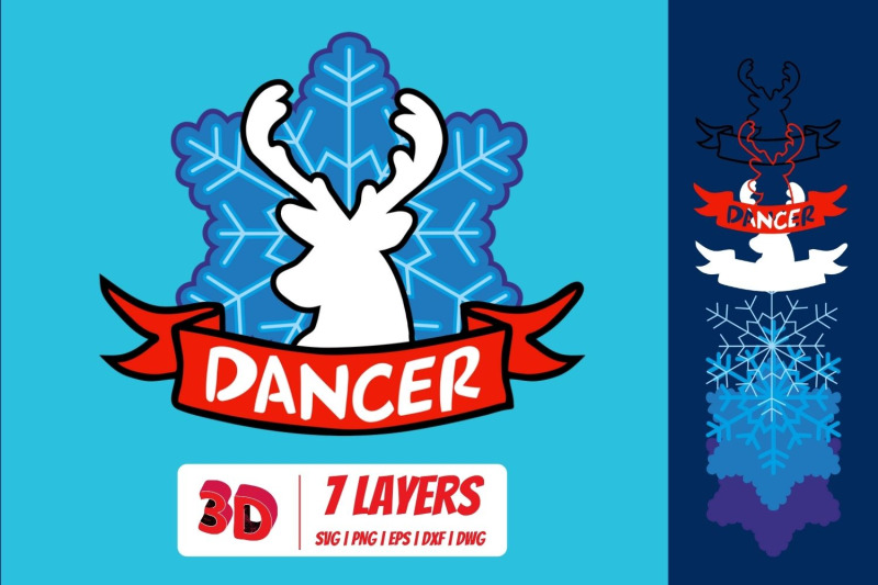 dancer-3d-layered-svg-cut-file