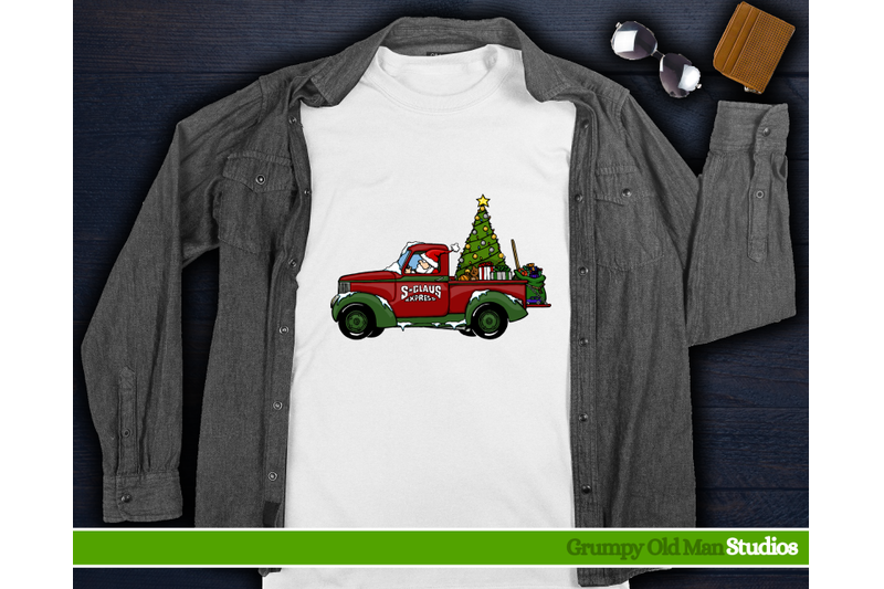 cartoon-christmas-truck-with-santa-and-christmas-tree