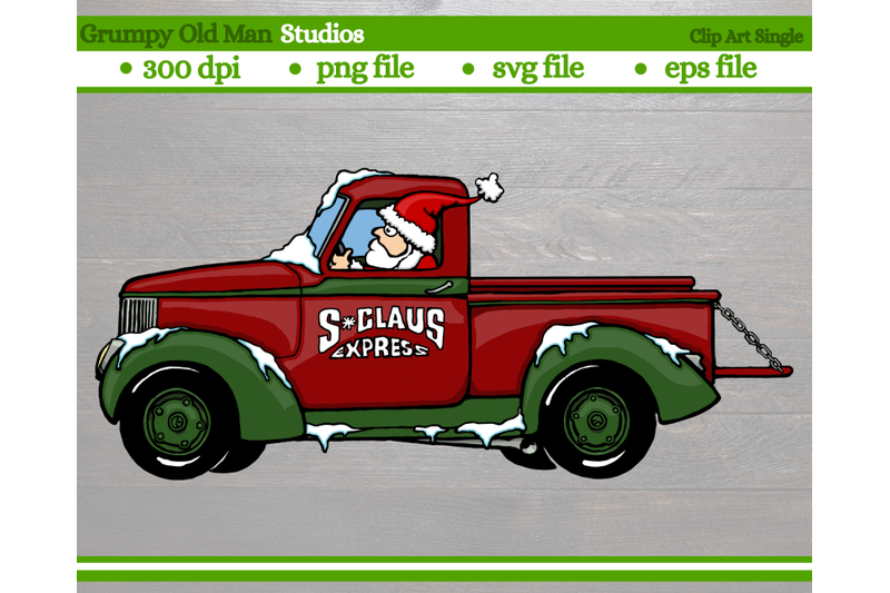 cartoon-christmas-truck-with-santa