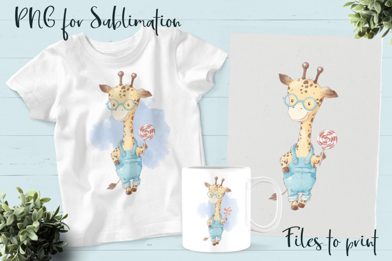 cute-giraffe-sublimation-design-for-printing