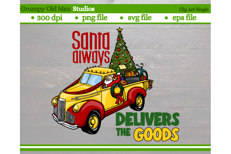 funny-christmas-truck-with-santa-christmas-design