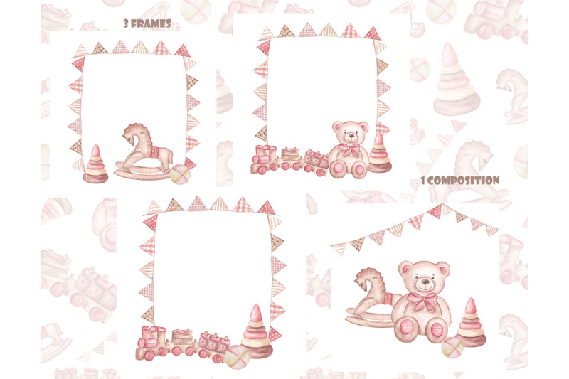 retro-baby-nursery-clipart-baby-shower-watercolor-clipart-toys