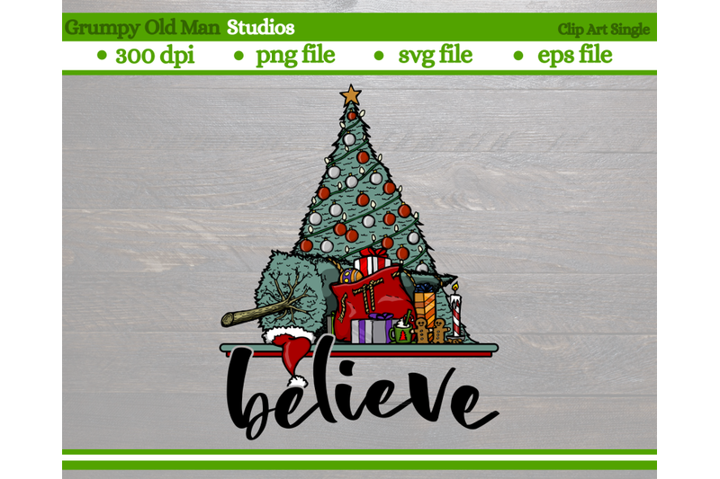 christmas-tree-with-wrapped-gifts-believe-christmas-design