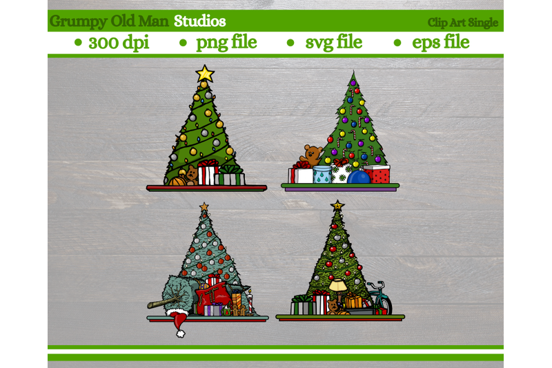 set-of-christmas-trees-christmas-design