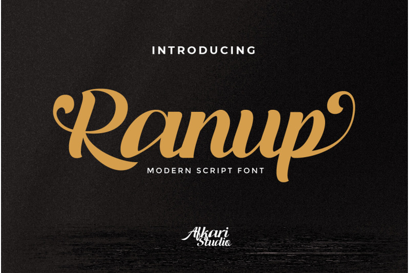 ranup-modern-script-font