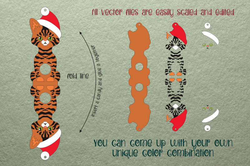 toyger-cat-christmas-ornament-template