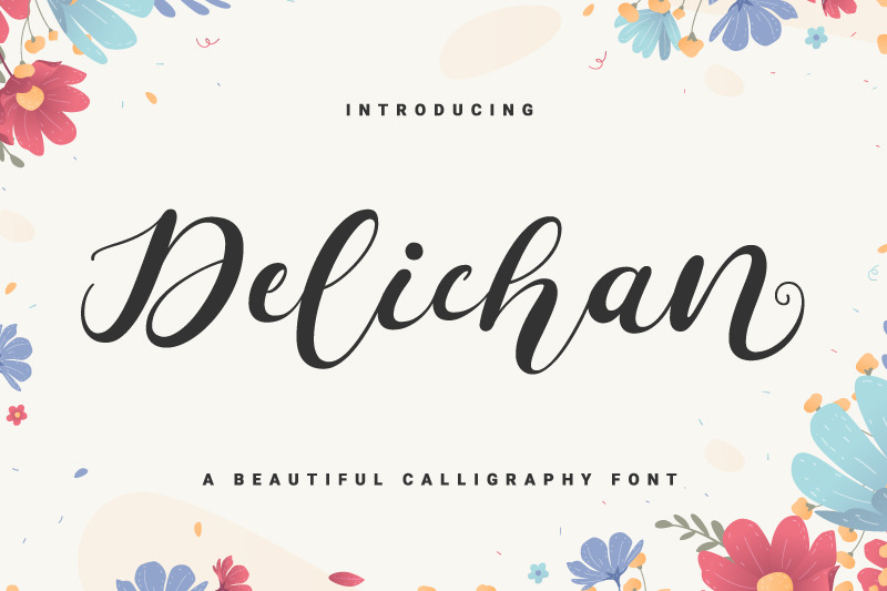 delichan-a-beautiful-calligraphy-font