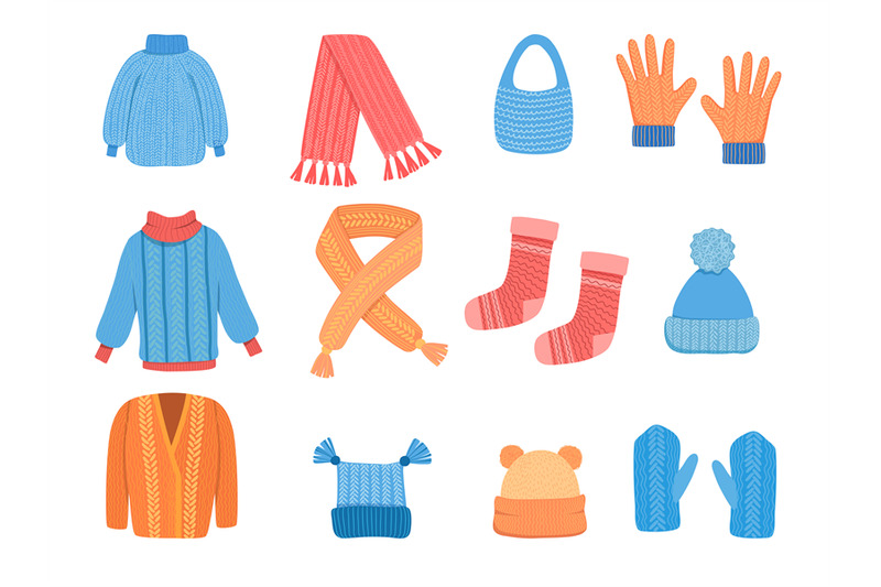 knitting-clothes-winter-cup-cardigan-jacket-scarf-woolen-coat-vector