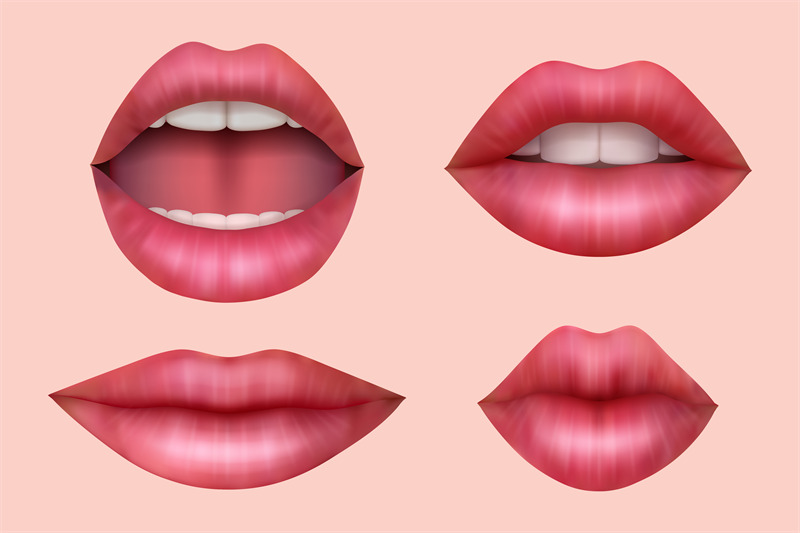 woman-lips-realistic-smile-mouth-juicy-kiss-beauty-salon-symbols-whit