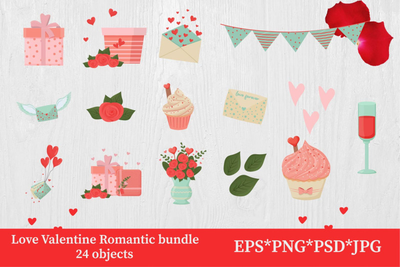 love-valentine-romantic-bundle-clip-art