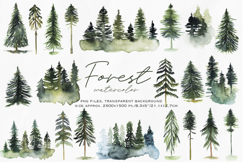 watercolor-forest-clipart