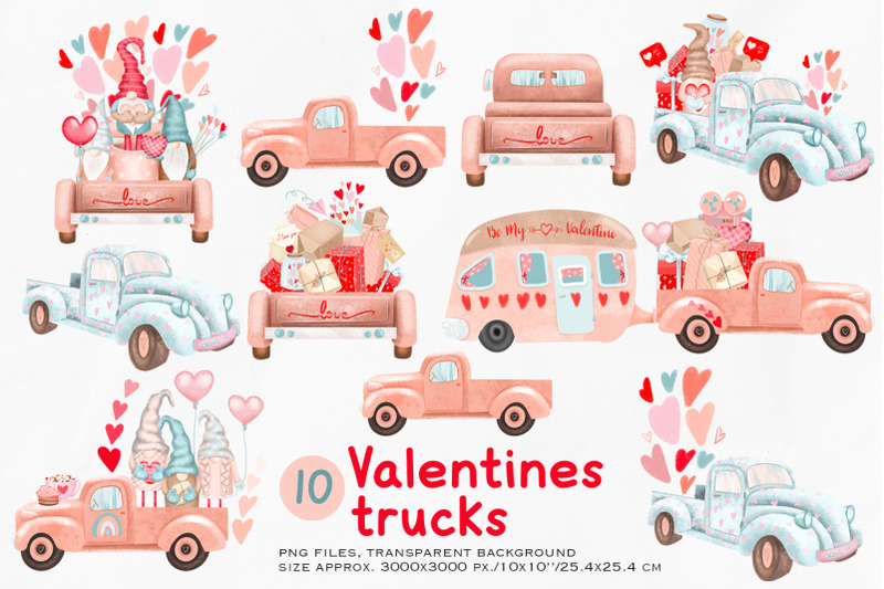 valentine-trucks-clipart