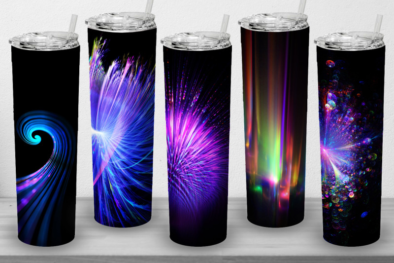 10-tumbler-tapered-20-oz-sublimation-blue-shine-wrap-design