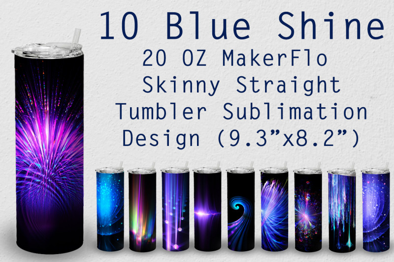 10-tumbler-straight-20-oz-sublimation-blue-shine-wrap-design