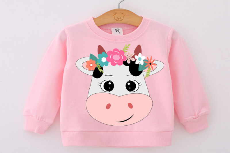 cow-face-svg-with-flowers-cute-cow-svg-cow-clip-art-cow-svg-design