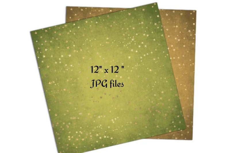 christmas-golden-stars-digital-papers