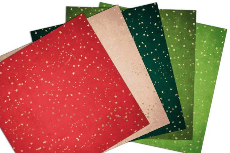 christmas-golden-stars-digital-papers