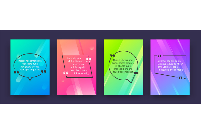 quote-posters-banners-with-citation-and-speech-bubbles-in-colored-fra