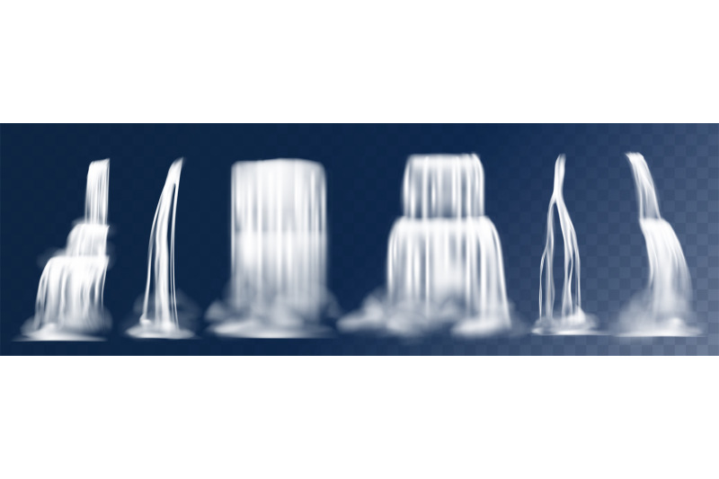 cascade-waterfall-realistic-3d-falling-mountain-streams-with-fog-wat