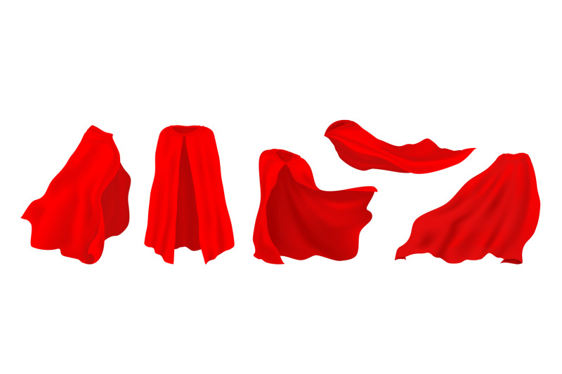 red-superhero-cape-realistic-3d-hero-cloak-of-drape-illusionist-silk