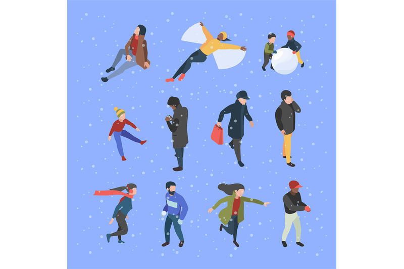 winter-isometric-people-male-and-female-characters-in-clothes-in-wint