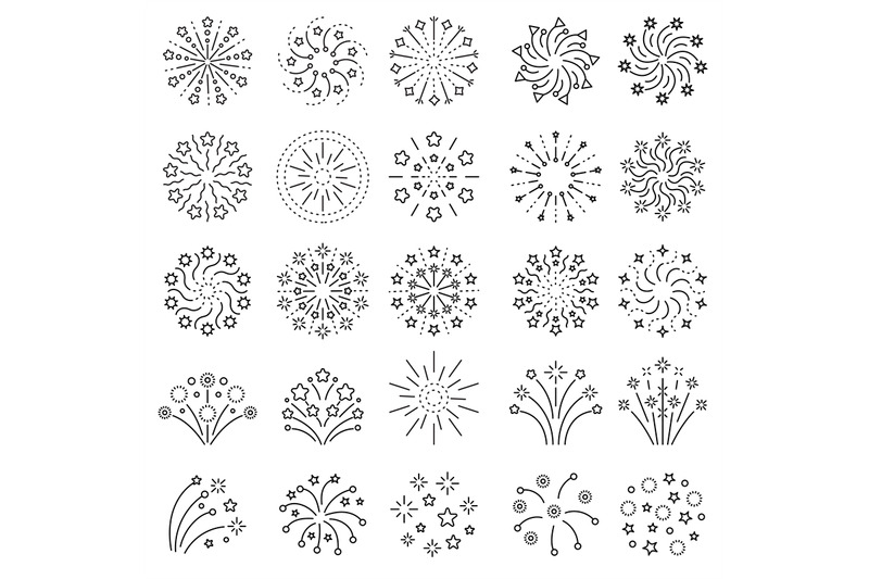 fireworks-icon-sparks-boom-stars-entertainment-festival-symbols-recen