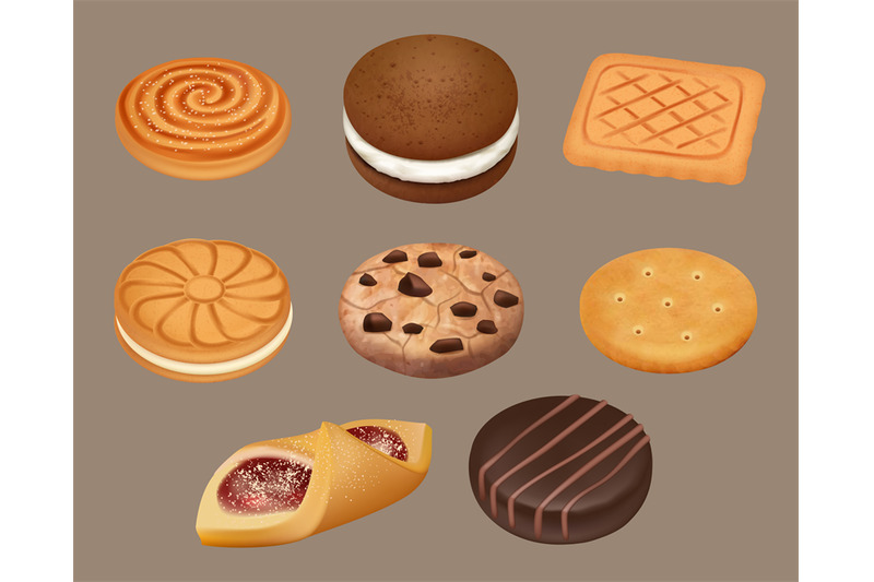 cookies-realistic-delicious-sugar-cookies-decent-vector-illustrations