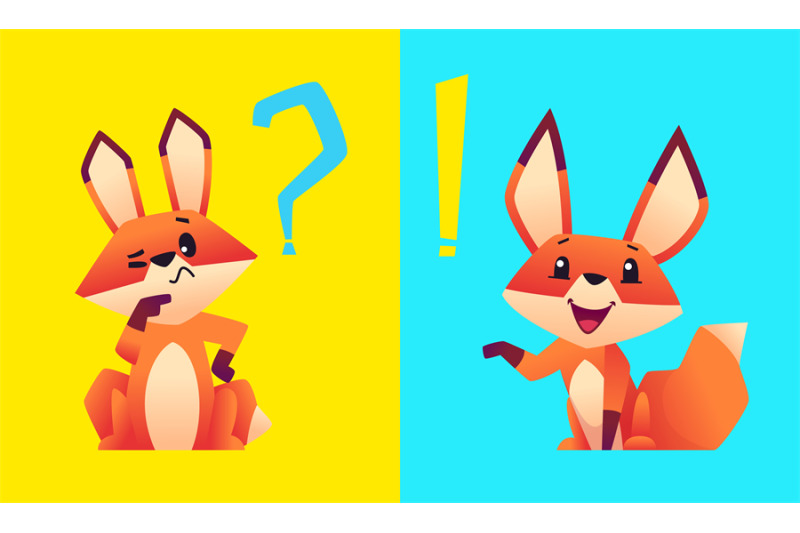 fox-think-cartoon-foxes-finding-solution-problem-or-task-vector-char