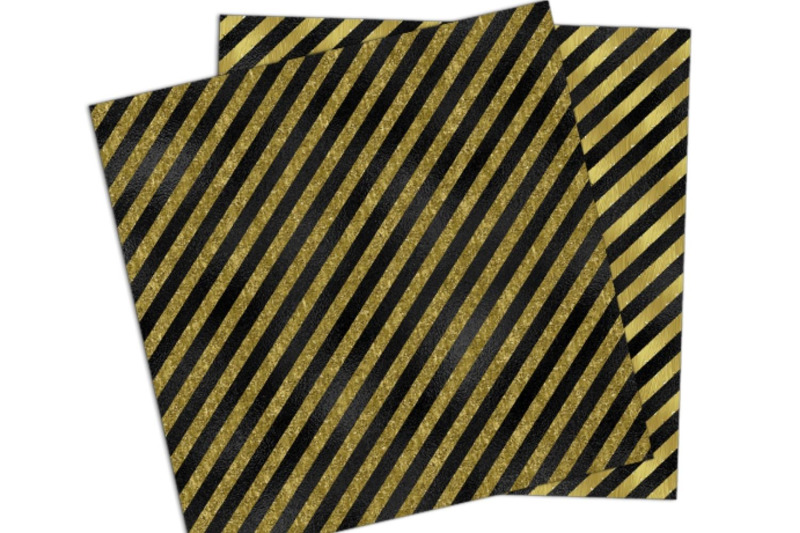 black-and-gold-stripes-papers