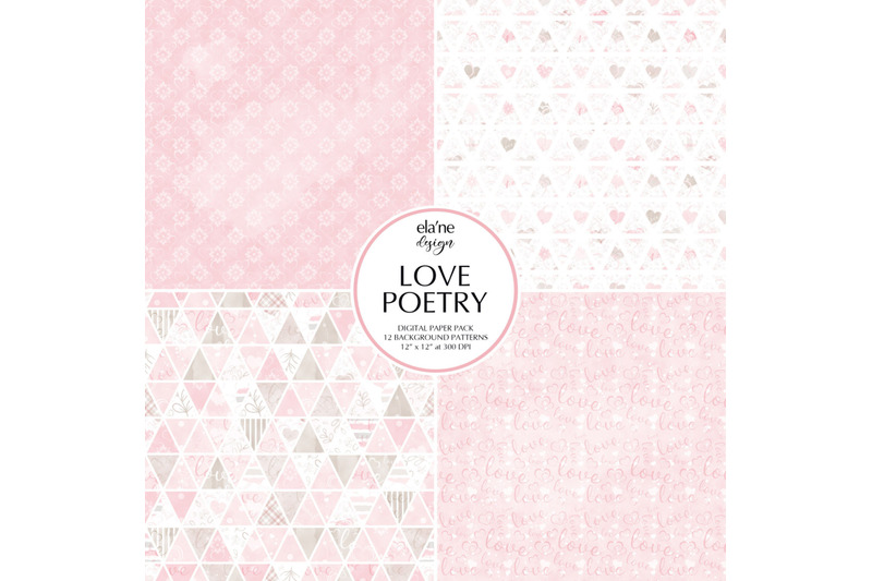 love-poetry-digital-paper-pack
