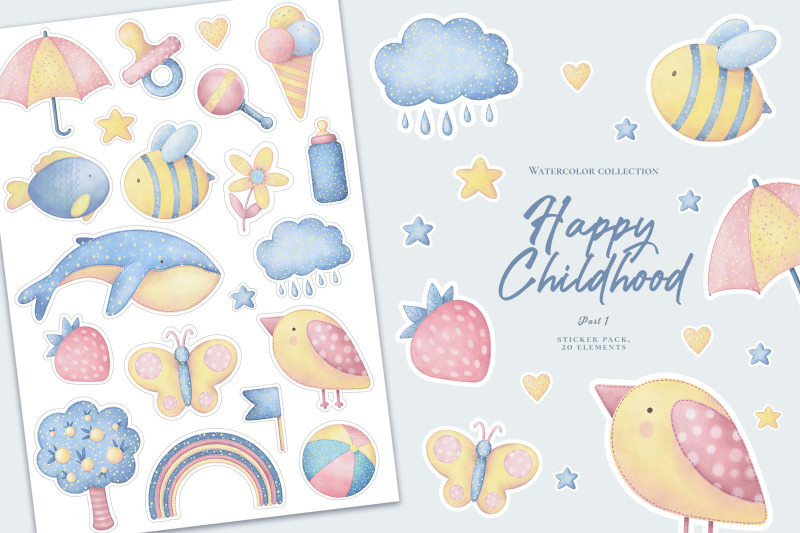 happy-childhood-past-1-printable-sticker-pack