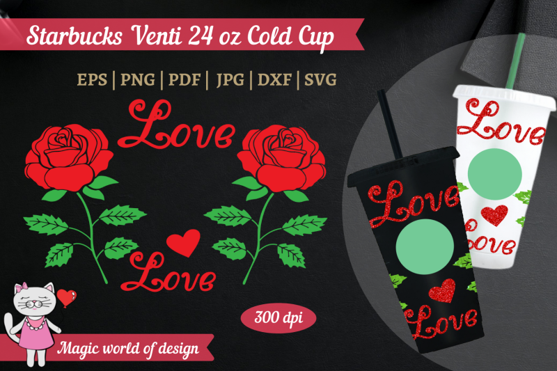 valentine-red-roses-love-for-starbucks-cold-cup-24-oz