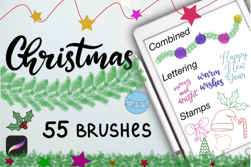 christmas-procreate-brushes