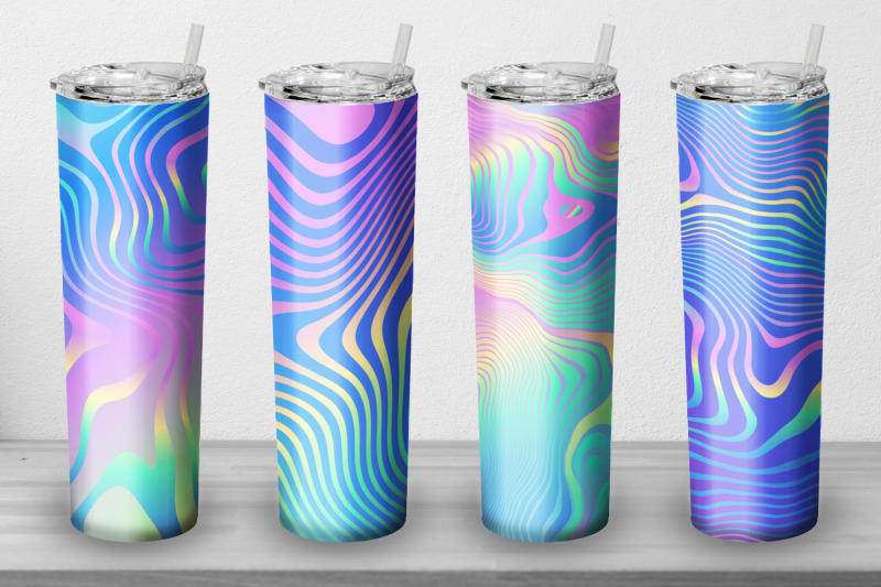 8-tumbler-tapered-20-oz-sublimation-holographic-wrap-design