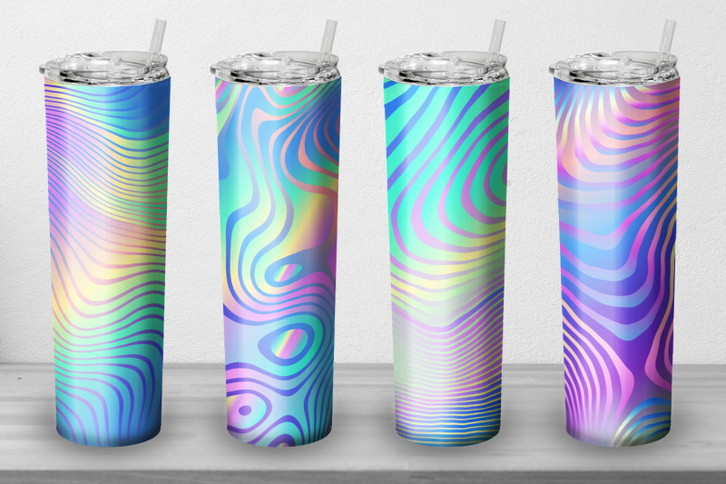 8-tumbler-tapered-20-oz-sublimation-holographic-wrap-design