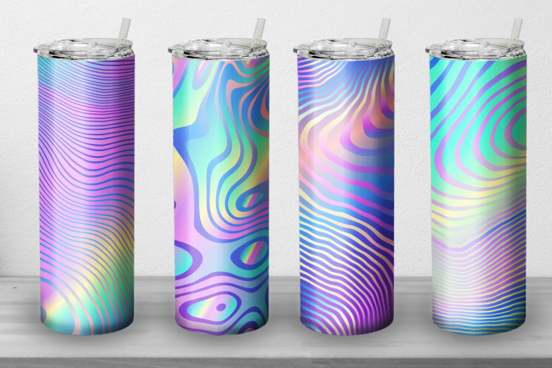 8-tumbler-straight-20-oz-sublimation-holographic-wrap-design