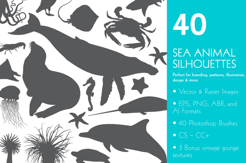 sea-life-silhouette-pack