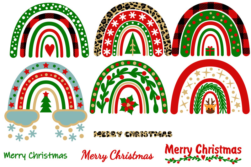 merry-christmas-rainbow-design