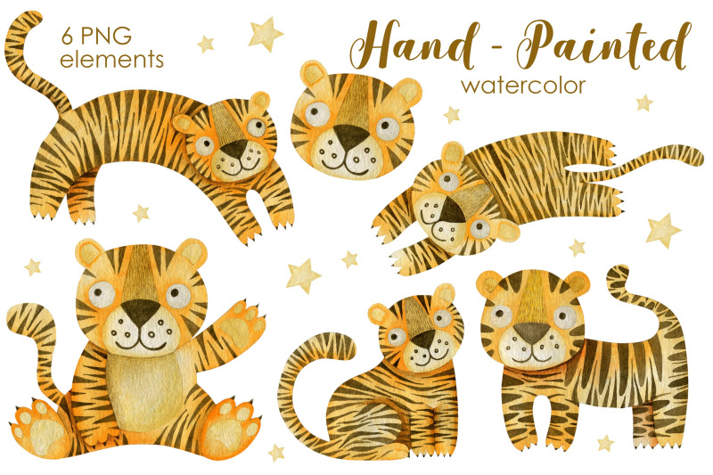 watercolor-tigers-clipart