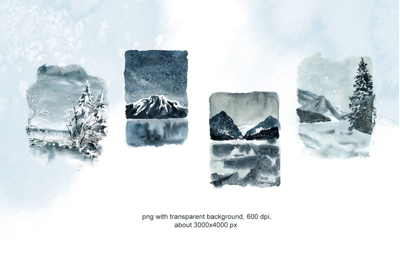 watercolor-winter-landscape