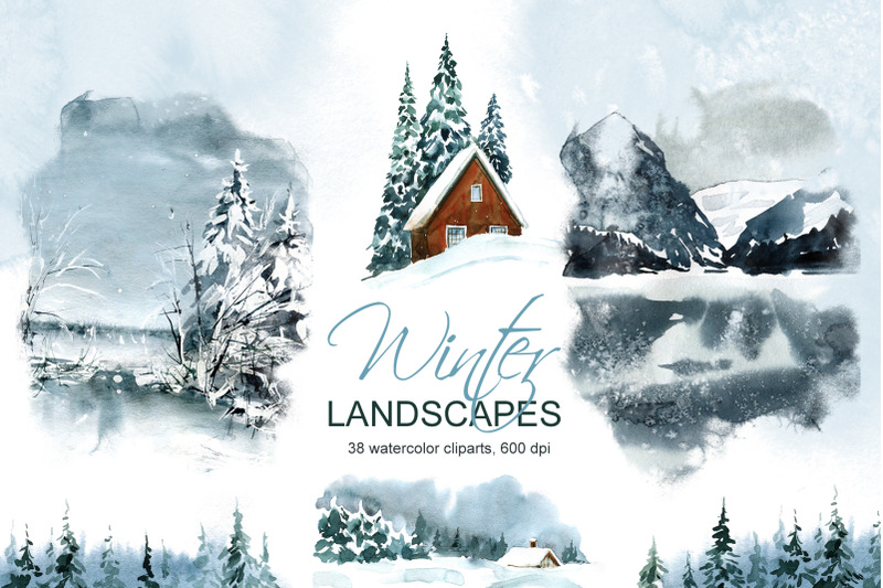watercolor-winter-landscape