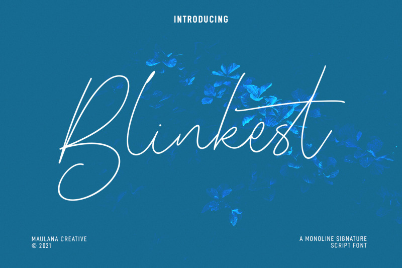 blinkest-script-font