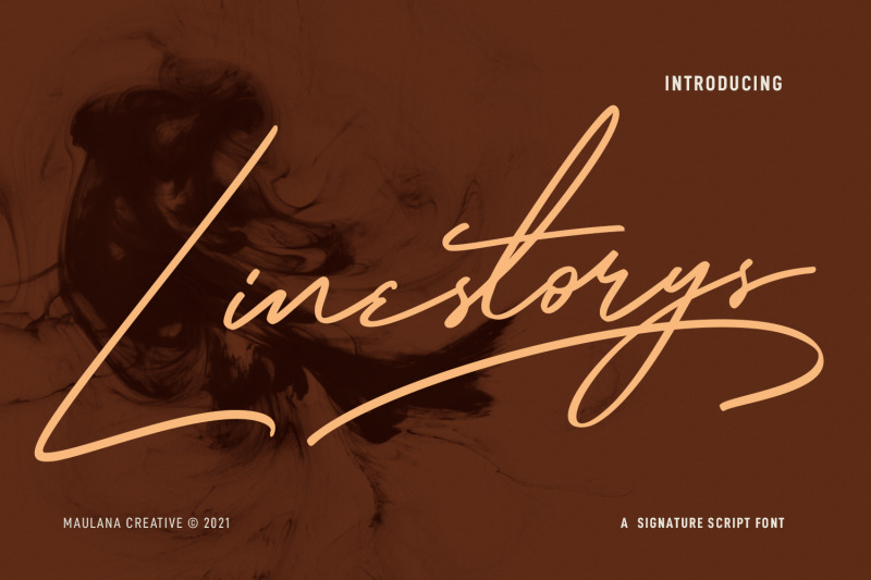 linestorys-signature-script-font