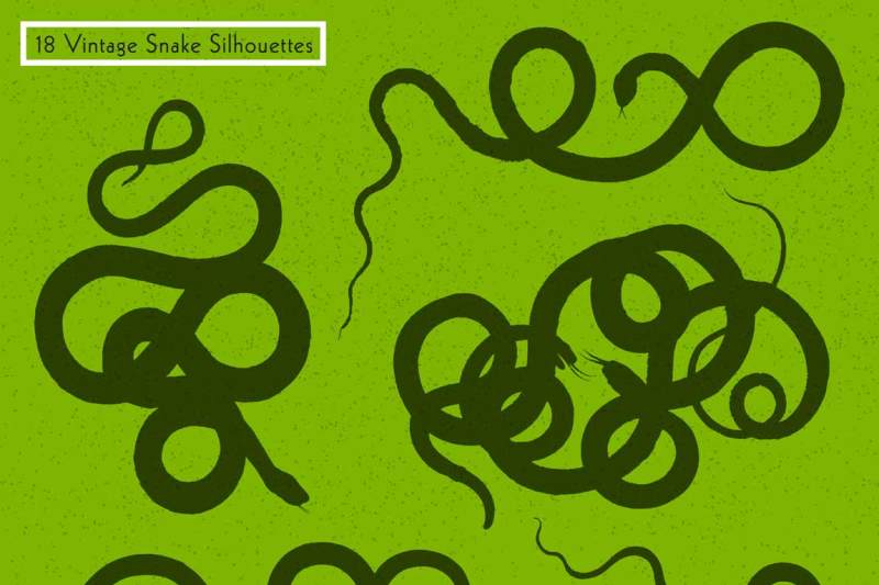 snake-silhouette-illustration-pack