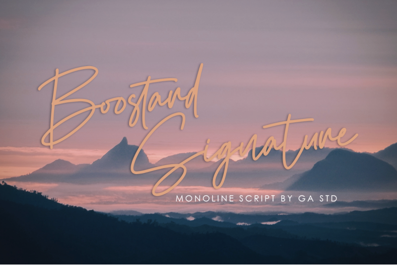 boostard-signature-monoline-signature-font