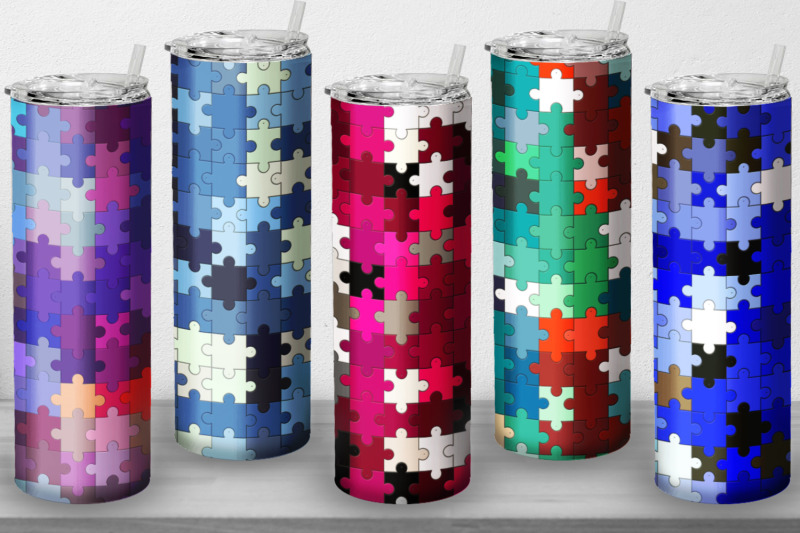 10-tumbler-straight-20-oz-sublimation-puzzle-wrap-design