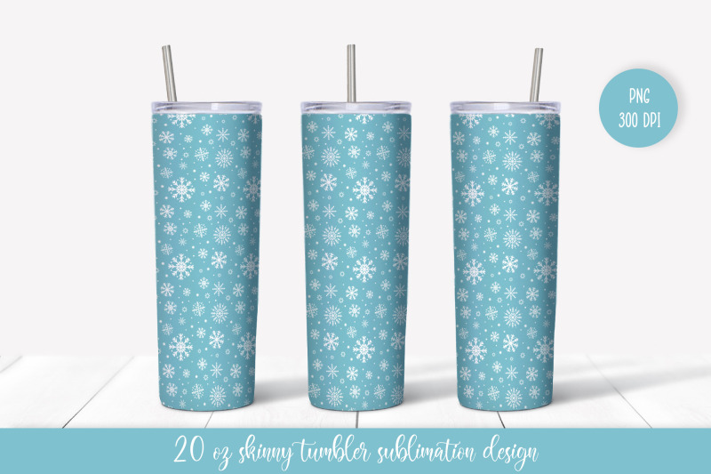 winter-tumbler-sublimation-design-ice-blue-tumbler-wrap